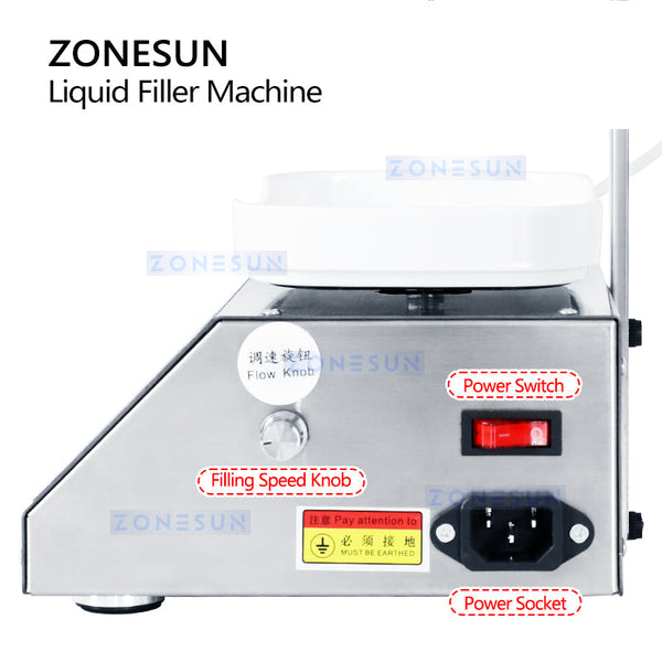 ZONESUN ZS-M90 Semi Automatic Peristaltic Pump Liquid Weighing Filling Machine