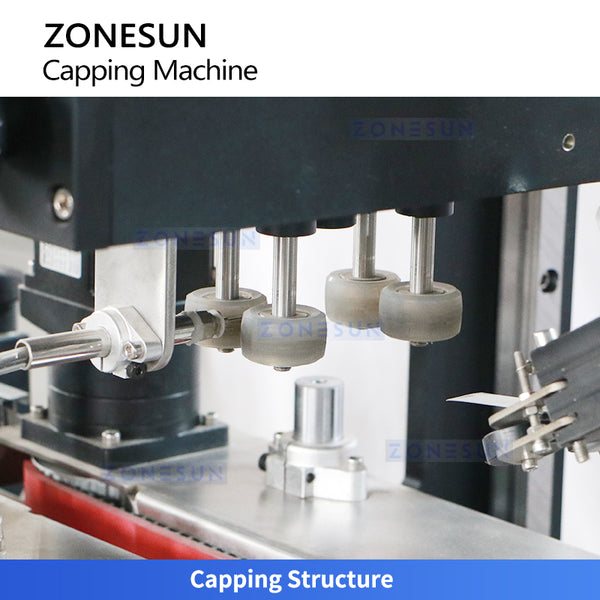ZONESUN ZS-XG440S2 Automatic Double Caps Guide Rails Capping Machine