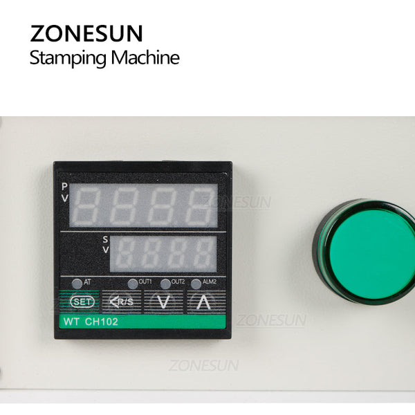 ZONESUN WT-90ZM Manual Hot Foil Stamping Machine Leather Embossing