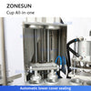 ZONESUN ZS-AFS02 Plastic Cup Piston Pump Filling and Sealing Machine