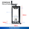 ZONESUN ZS-FJG100 Manual Sealing Machine