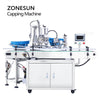 ZONESUN  4 in 1 Round Bottle Filling Capping Machine with Cap Feeder ZS-AFC8