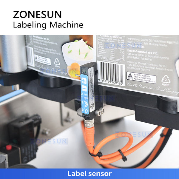 ZONESUN ZS-TB500R Automatic One Circle Label Round Bottle Labeling Machine