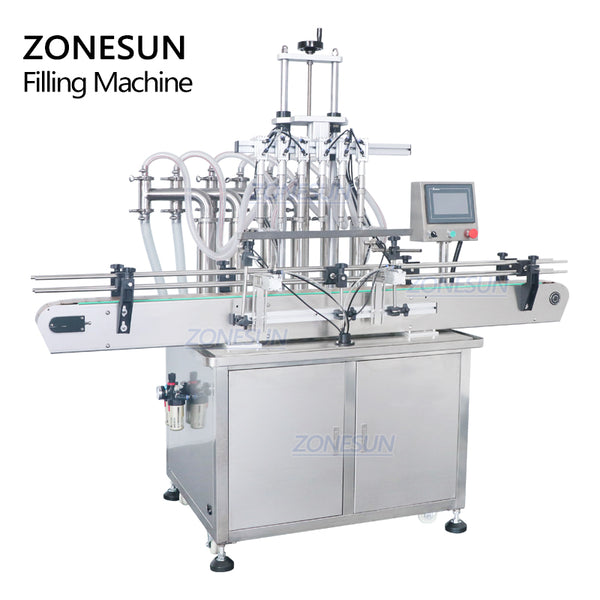 ZONESUN Automatic Pneumatic Bottle Viscous Liquid Filling Machine ZS-YT6T-6Y