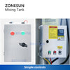 ZONESUN 100L Mixing Tank With Agitator Stirring Blending Vessel Emulsifier ZS-MB100L