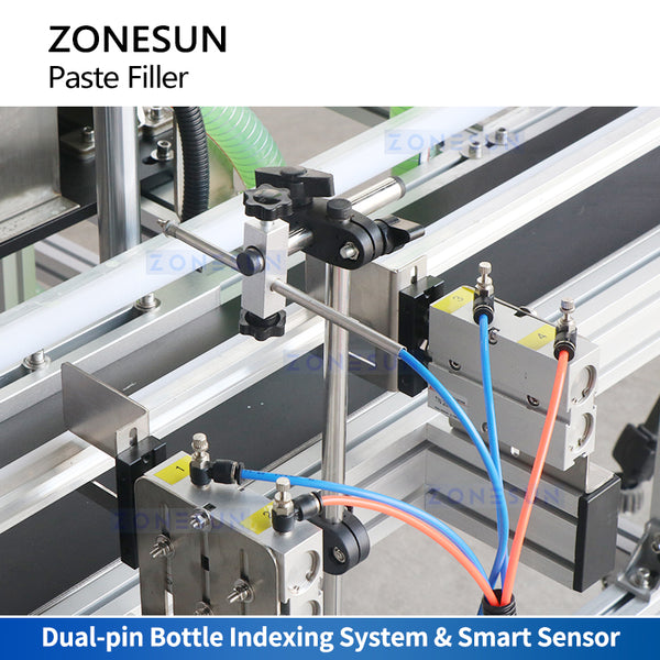 ZONESUN Automatic Rotor Pump Paste Peanut Butter Filling Machine with 80L Hopper ZS-DTGT900U2