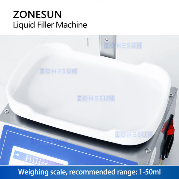 ZONESUN ZS-M90 Semi Automatic Peristaltic Pump Liquid Weighing Filling Machine