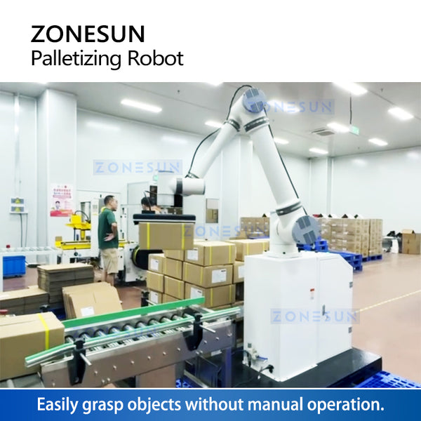 ZONESUN ZS-MD20A Automatic Robotic Robot Palletizer Robotic Arm Carton Packaging