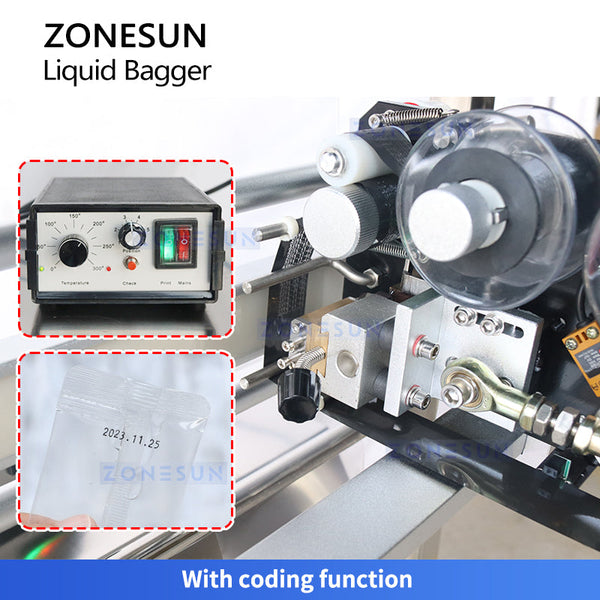 Zonesun ZS-FS200D Vertical Form Fill Seal VFFS Machines for Liquids