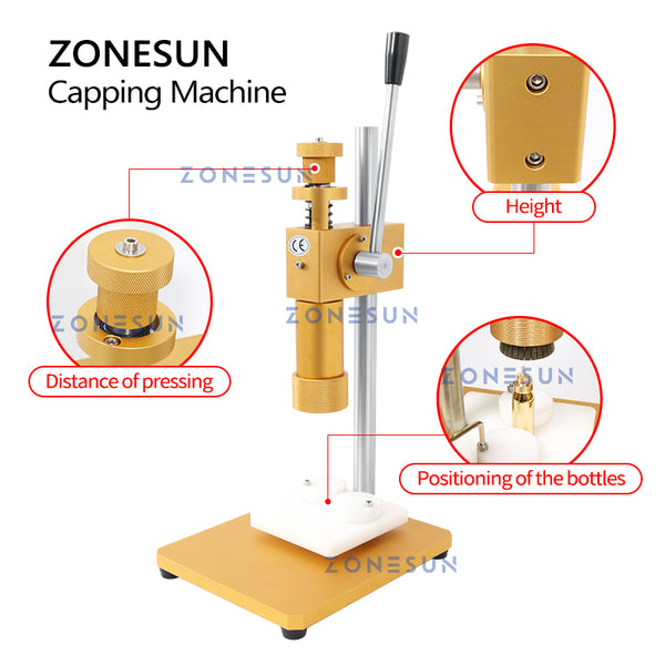 ZONESUN ZS-TYG2 Manual Perfume Crimping Machine Spray Bottle Crimper