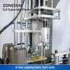 ZONESUN ZS-FAL180X2 Automatic F-style Bottle Servo Filling and Capping Machine With Cap Feeder