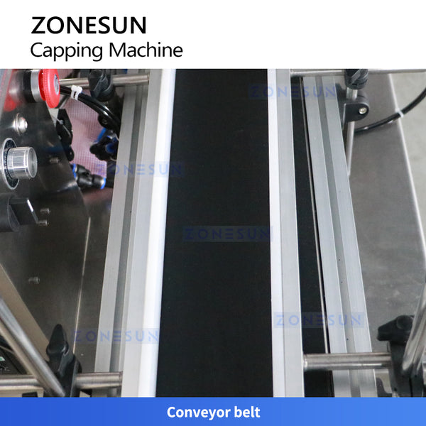 ZONESUN ZS-XG1870M Automatic Capping Machine 4 Wheel Screw On Cap Capping Equipment