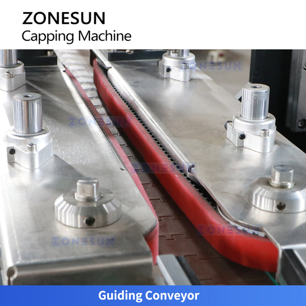 ZONESUN ZS-XG440S2 Automatic Double Caps Guide Rails Capping Machine