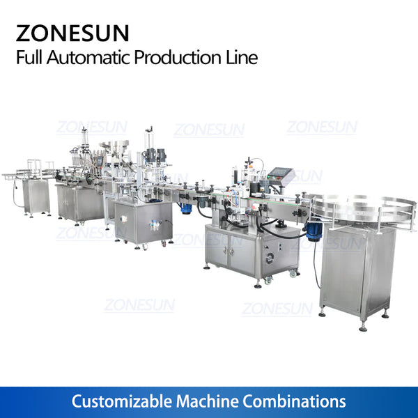 ZONESUN ZS-FAL180R Full Automatic 6 Heads Bottle Production Line