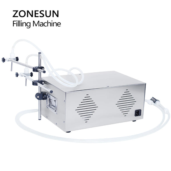 ZONESUN ZS-MPZ2 Semi-automatic 2 Nozzles Semi Automatic Magnetic Pump Liquid Filling Machine