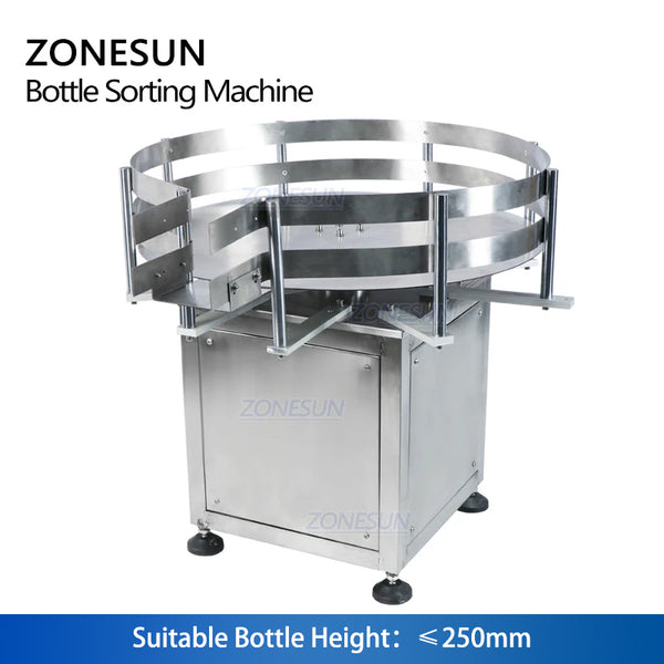 ZONESUN ZS-SP600Z Automatic Rotary Round Plastic Bottle Jar Collecting Packaging Sorting Turntable Machine