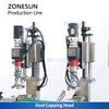 ZONEUSN ZS-FALU3 Thick Paste Sauce Bottle Unscrambler Washer Filling Capping Labeling Machine