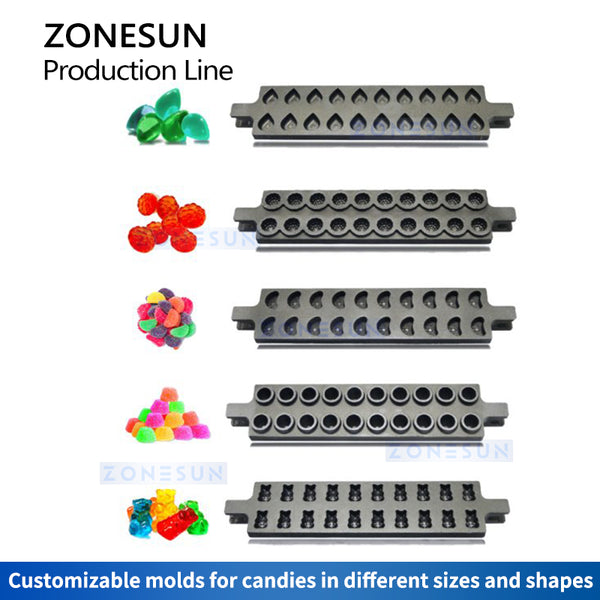 ZONESUN ZS-GL150 Candy Making Machine Gummy Candy Line