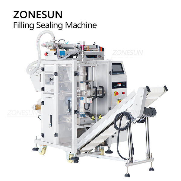 ZONESUN ZS-GFYT320 Automatic Liquid Pouch Bag Filling Sealing Machine With Printer