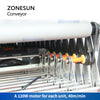 ZONESUN ZS-FCR600 Rubber Covered Flexible Extendable Roller Conveyor V Belt