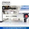 ZONESUN ZS-PM1800 Automatic Continuous Plastic Packet Aluminum Foil sealing Machine With Code Printer