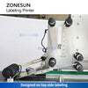 ZONEUSN Automatic Flat Top Labeling Machine with Label Printer ZS-TB160PO