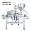 ZONESUN ZS-DTGT900P Automatic Rotor Pump Paste/Viscous Liquid Filling Machine With Hopper