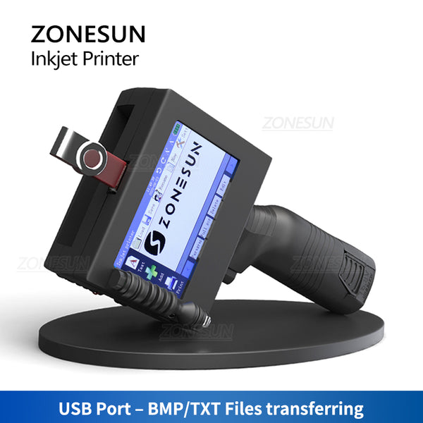 ZONESUN Multilingual Inkjet Date Serial Number Logo Printing Machine ZS-HIP254