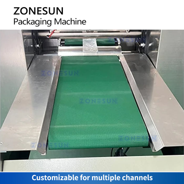 ZONESUN 4 Side Sealing Horizontal Flow Wrapper ZS-DCF100