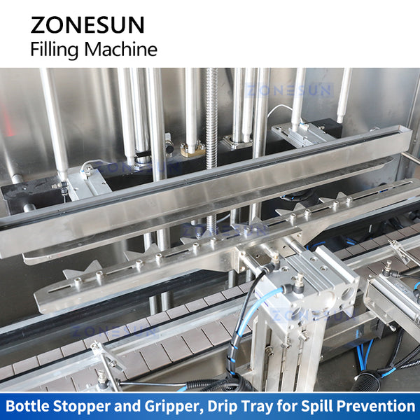 ZONESUN ZS-CL6T Automatic 6 Nozzle Magnetic Pump Filling Machine with Dust Cover