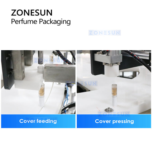 ZONESUN ZS-AFC21 Automatic Perfume Peristaltic Pump Liquid Filling Capping Machine