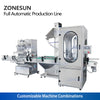 ZONESUN ZS-FAL180X2 Automatic F-style Bottle Servo Filling and Capping Machine With Cap Feeder