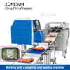 ZONESUN Automatic Food Tray Wrapper Cling Film Wrapping Machine  ZS-CW25