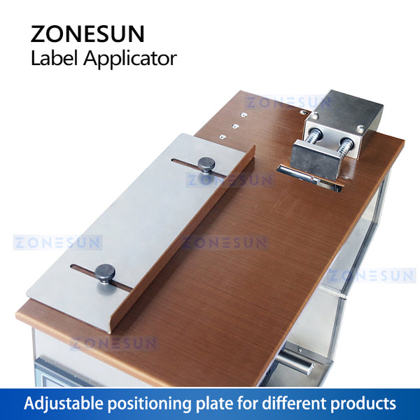 ZONESUN Corner Wrap Labeling Machine Tamper Proof Seal Label Applicator Labeler ZS-TB90