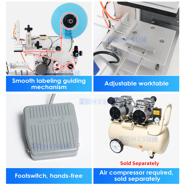 ZONESUN ZS-TB60 Semi-automatic Flat Surface Labeling Machine