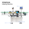 ZONESUN ZS-TB140 High Speed Vertical Star Wheel Round Bottle Labeling Machine ZS-TB140