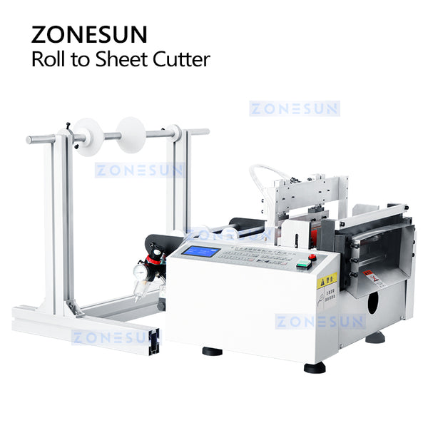 ZONESUN EVA foam PET PVC Reflective Film Roll to Sheet Cutting Machine ZS-DBC300