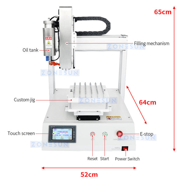 ZONESUN Automatic E-liquid Cartridge Filling Machine ZS-EL221