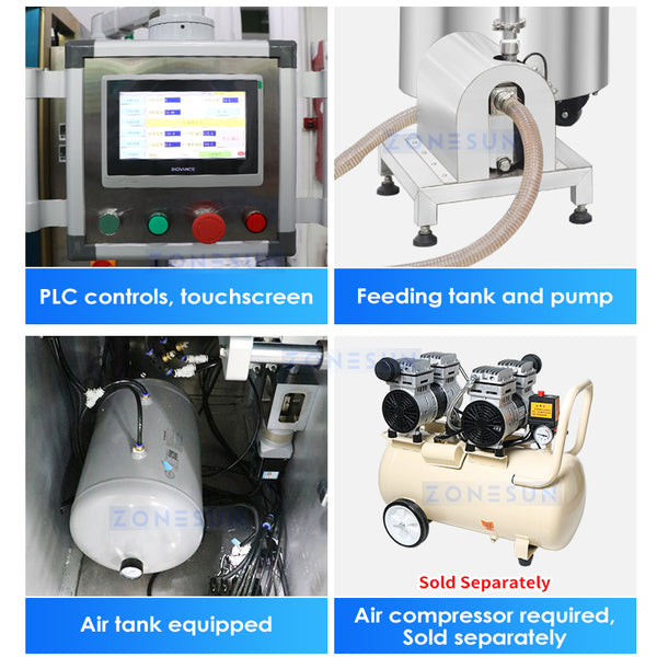 ZONESUN VFFS Liquid Bagger Monoblock Sachet Packaging Filling and Sealing Machine ZS-FSMP8