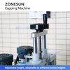 ZONESUN ZS-XG1870M Automatic Capping Machine 4 Wheel Screw On Cap Capping Equipment