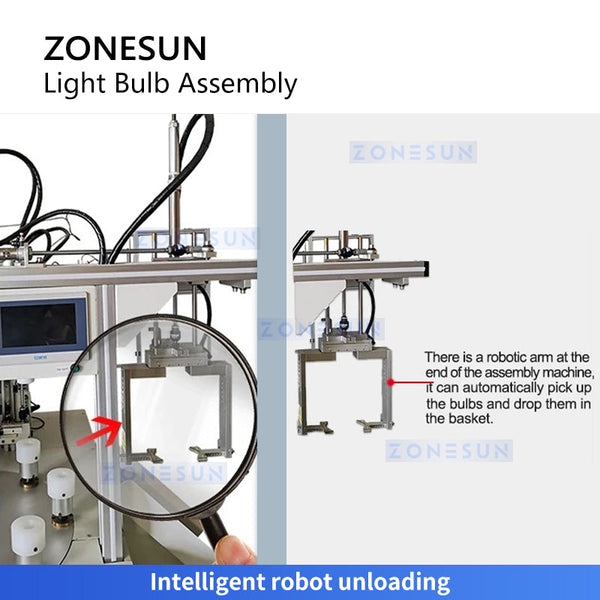 Zonesun ZS-DPA8 LED Light Assembly Machine Bulb Manufacturing