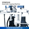 ZONESUN Jerry Can Capping Machine F-style Container Capper with Cap Feeder ZS-XG440H