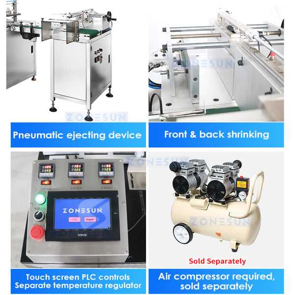 ZONESUN Automatic Cellophane Packaging Machine  ZS-MSFM750A