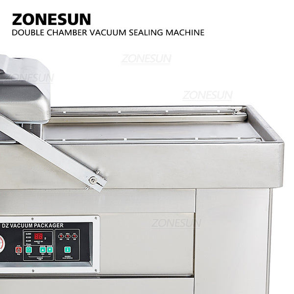 ZONESUN Automatic Double Chamber Vacuum Packaging Machine Food Sealers