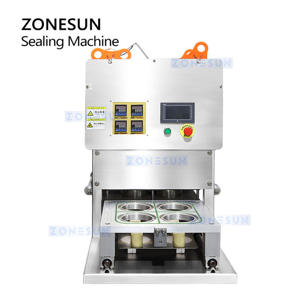 ZONESUN ZS-FK4C Semi Automatic Yogurt Cup Sealing Machine