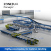 ZONESUN ZS-FCV600 Flexible Extendable Roller Conveyor V Belt