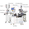 ZONESUN Rotary Pump Paste Filling and Capping Machine Servo Capping ZS-AFC26