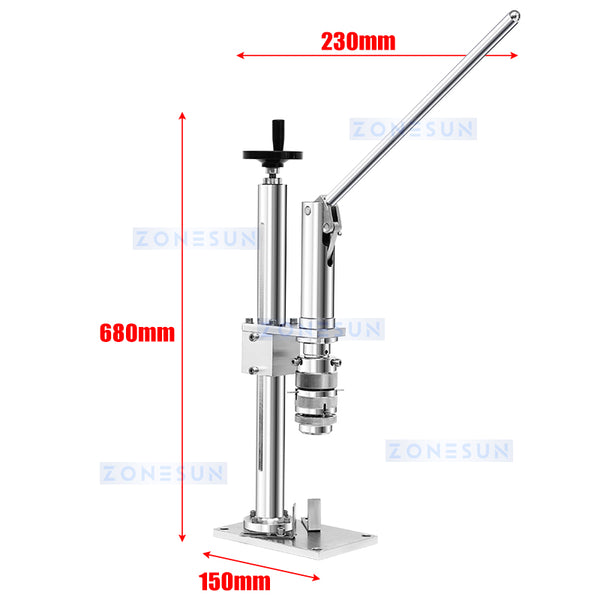 ZONESUN ZS-YG25C Manual Aerosol Can Capping Machine