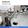 ZONESUN ZS-AFS02 Plastic Cup Piston Pump Filling and Sealing Machine