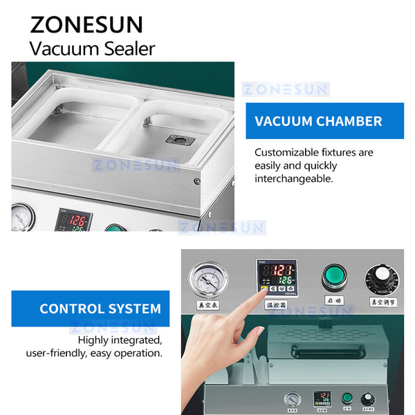 Zonesun ZS-VS240 Vacuum Sealing Machine Vacuum Packer